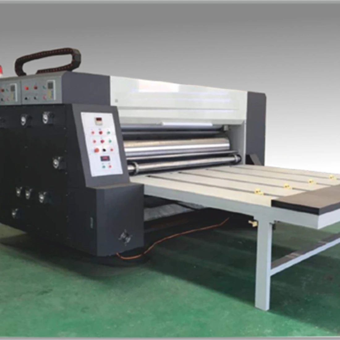 1/2/3/4 Color Printer Slotter Machine with Chain Feeder
