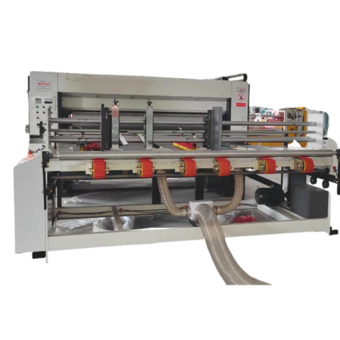 1/2/3/4 Color Printer Slotter with Rotary Die Cutter with Chain Feeder