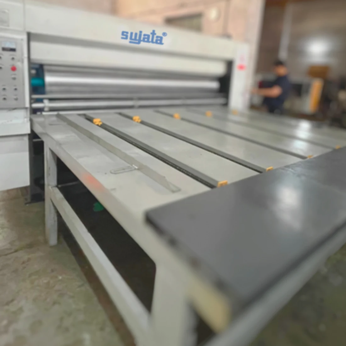 1/2/3/4 Color Printer Slotter with Rotary Die Cutter with Chain Feeder