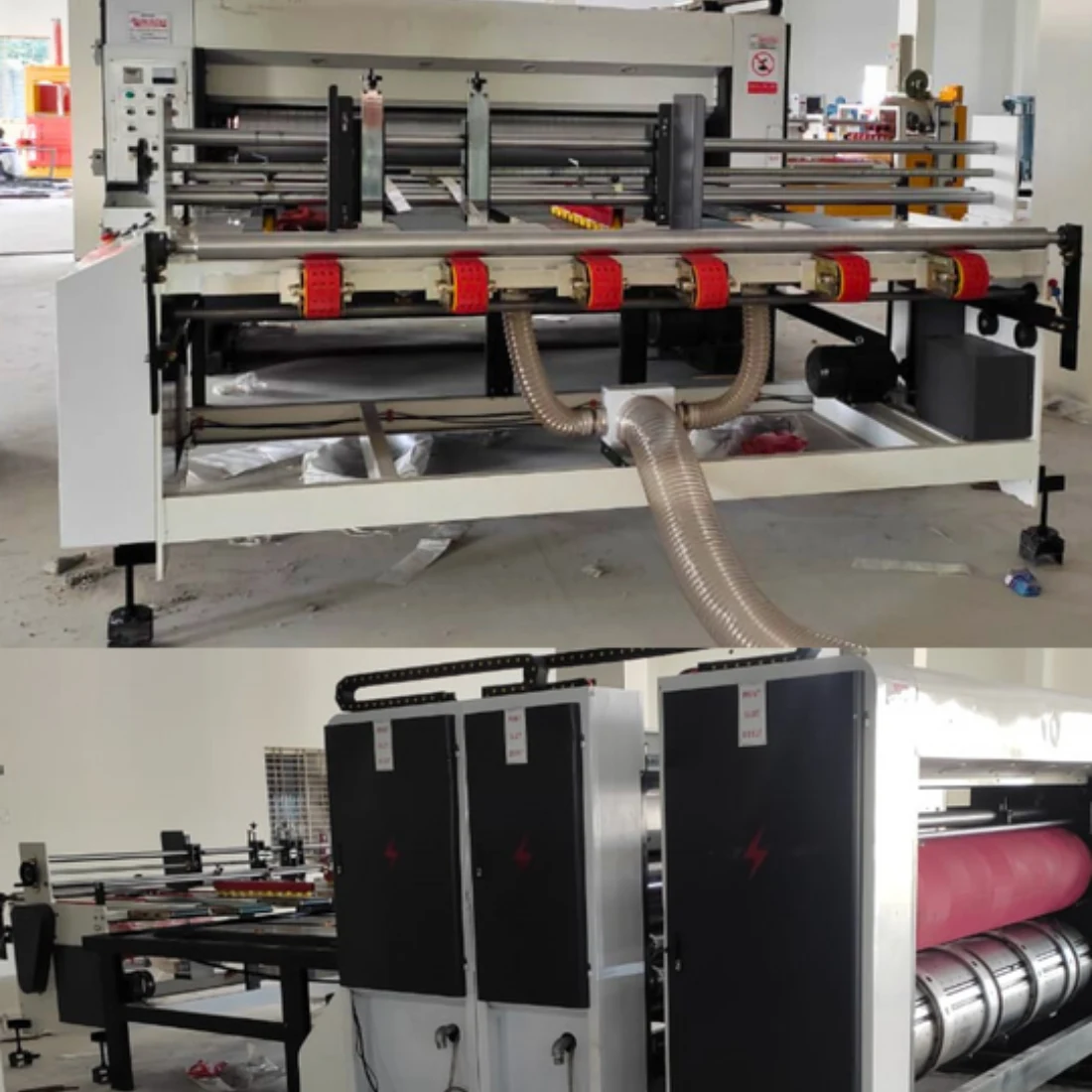 1/2/3/4 Color Printer Slotter with Rotary Die Cutter with Chain Feeder