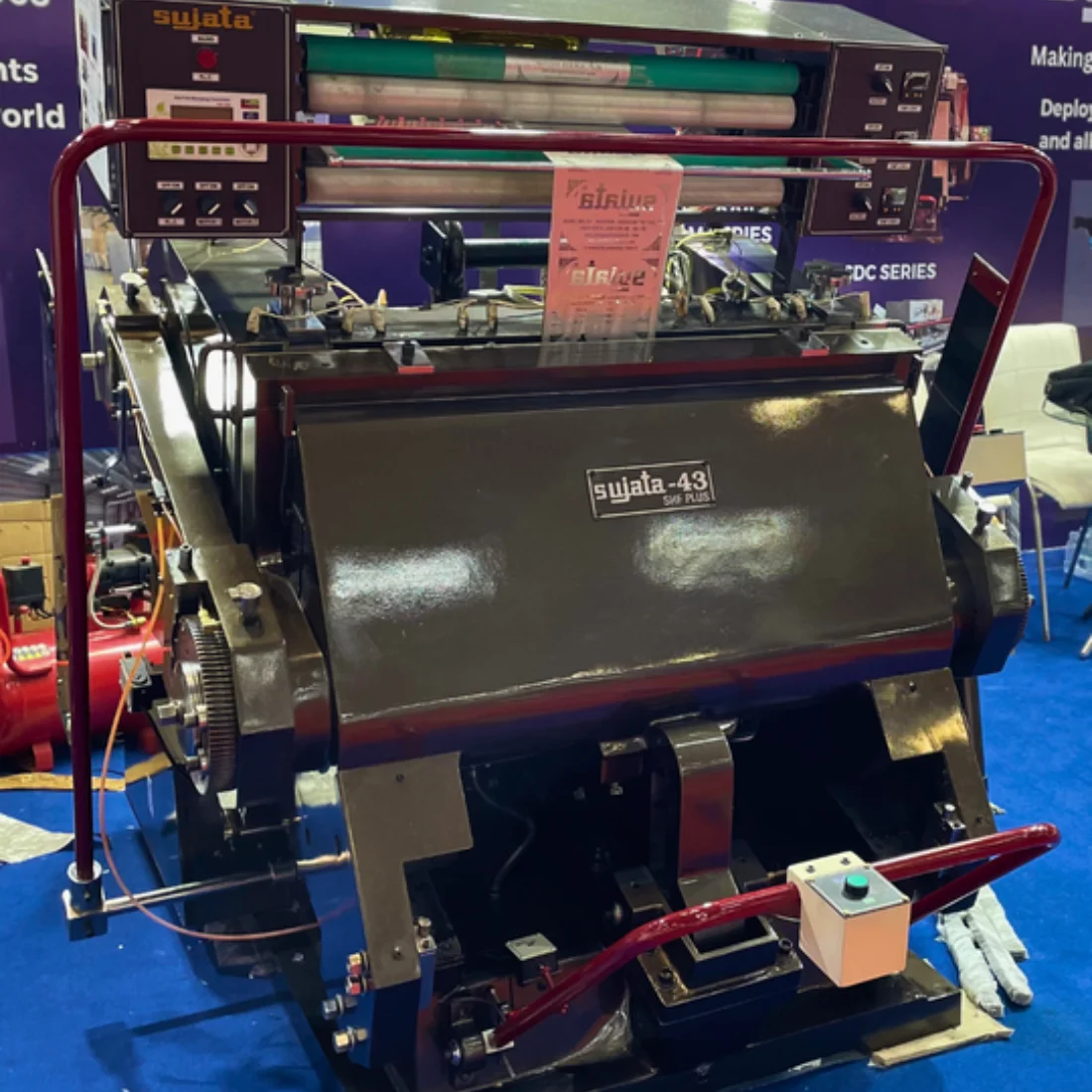 Die Cutting and Creasing Machine with Hot Foil