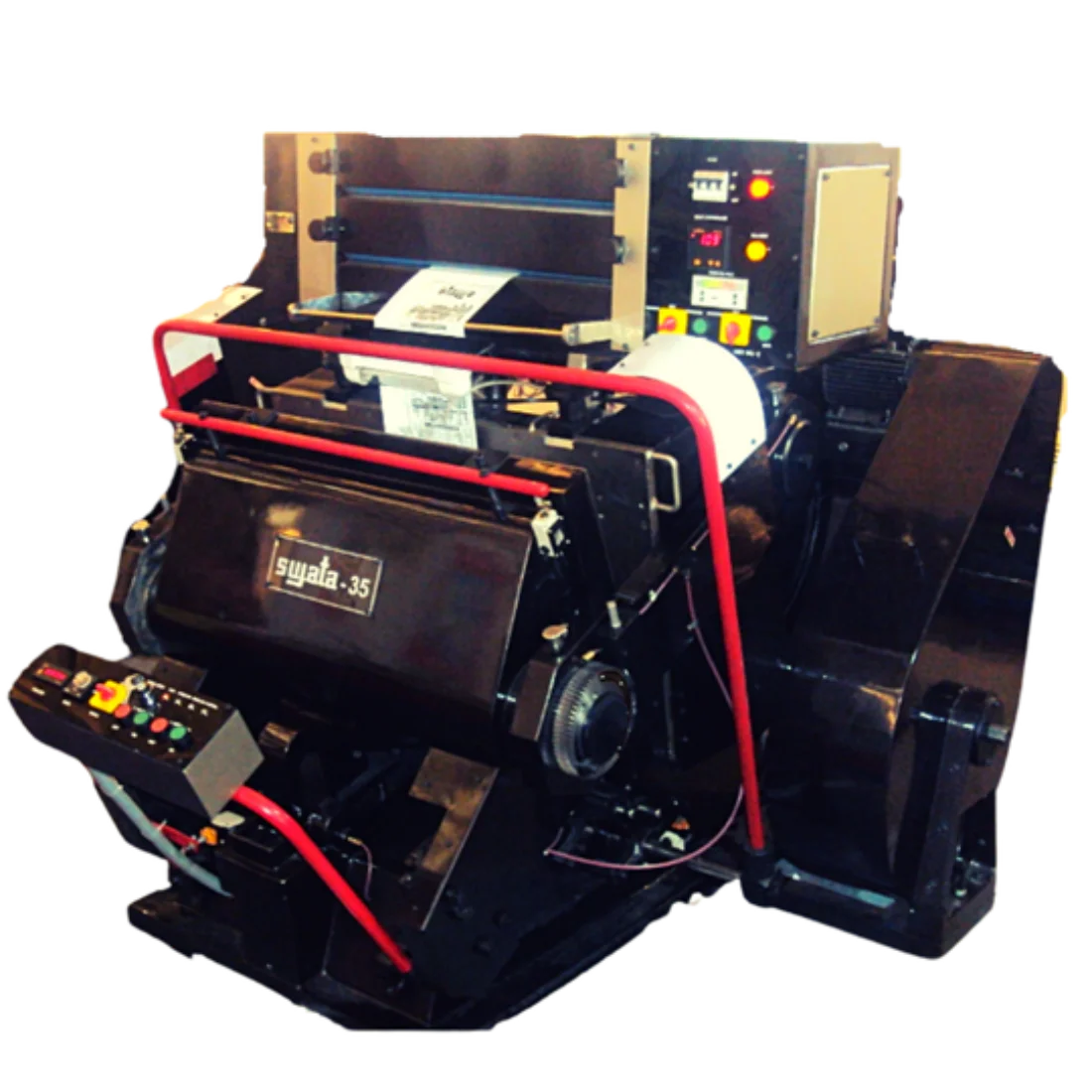 Die Cutting and Creasing Machine with Hot Foil