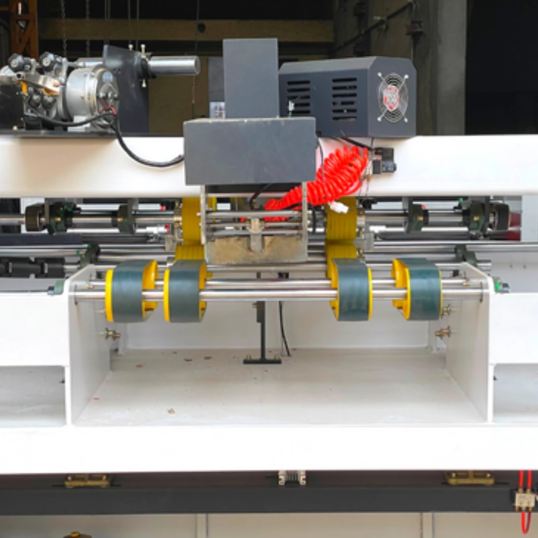 Semi Automatic Box Stitching Machine with Auto Lift Table