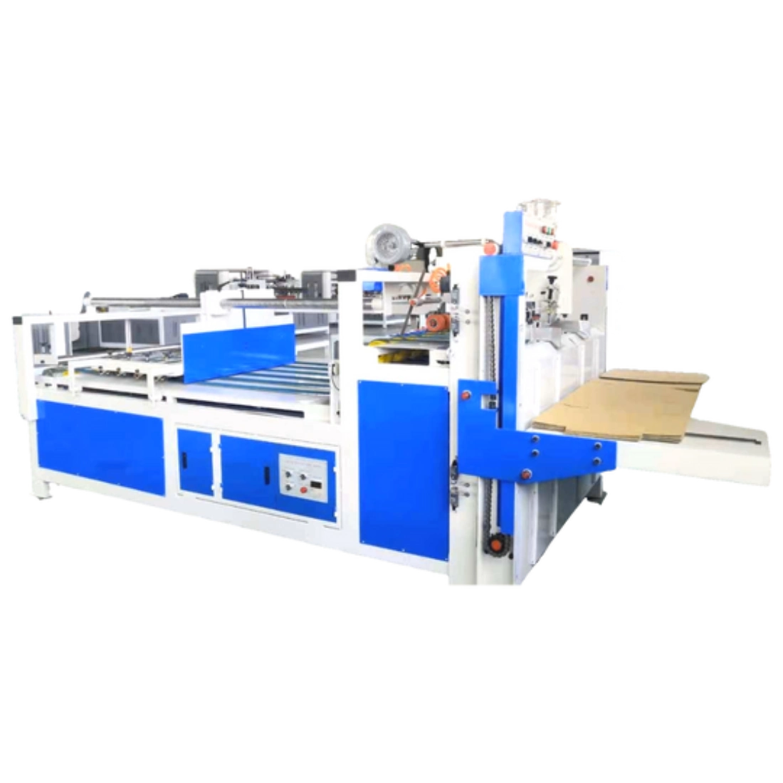 Semi Automatic Folder Gluer Machine with Stacker