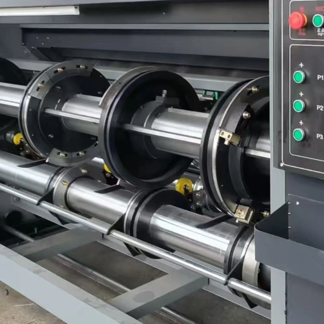 1/2/3/4 Color Printer Slotter Machine with Chain Feeder